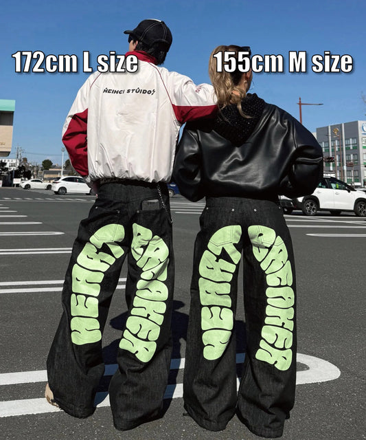 バックアーチロゴデニムパンツ