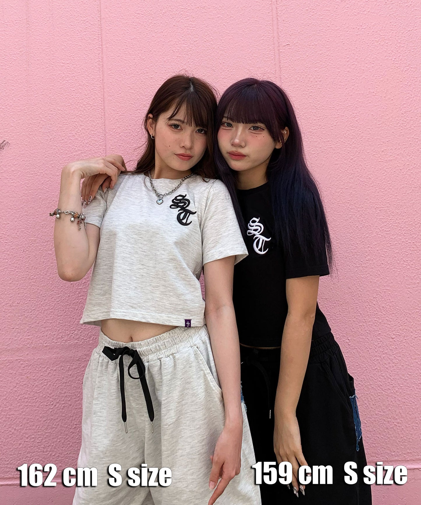 デニムアップリケTシャツ