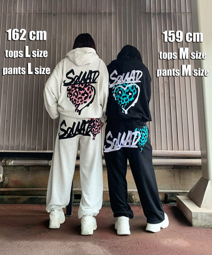 ハートサガラ刺繍セットアップ