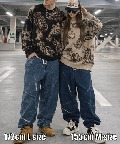 ステッチデザインバルーンパンツ