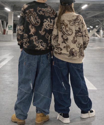 ステッチデザインバルーンパンツ