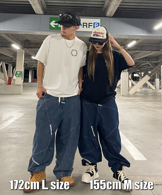 ステッチデザインバルーンパンツ