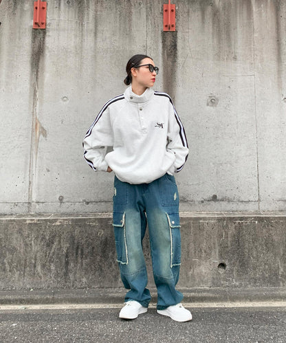 デニムカーゴパンツ