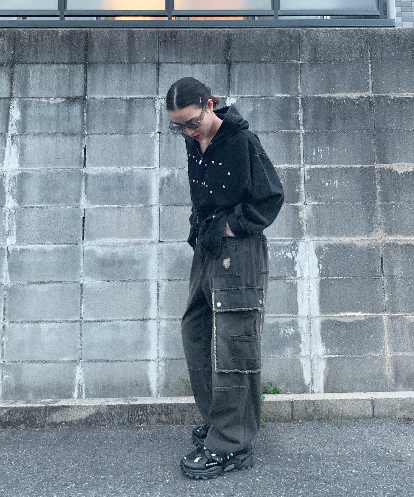 デニムカーゴパンツ