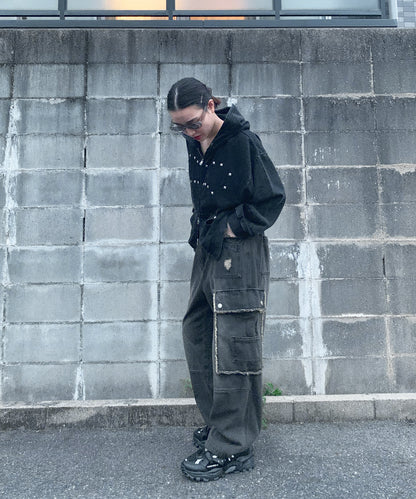 デニムカーゴパンツ