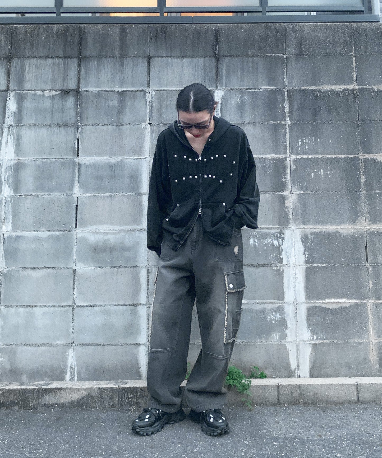 デニムカーゴパンツ