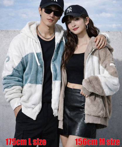 ビッグファー切り替えブルゾン