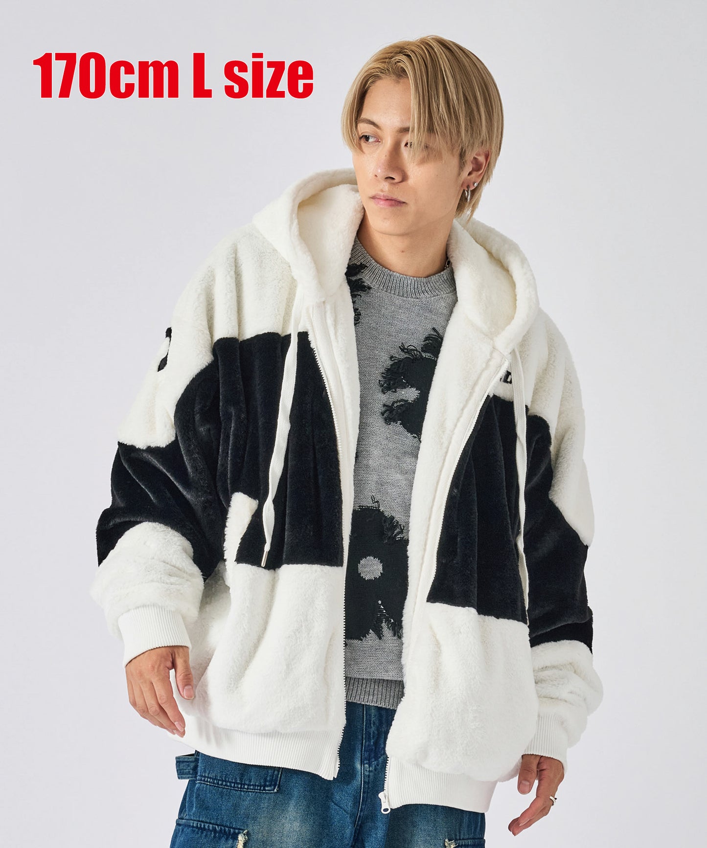 ビッグファー切り替えブルゾン