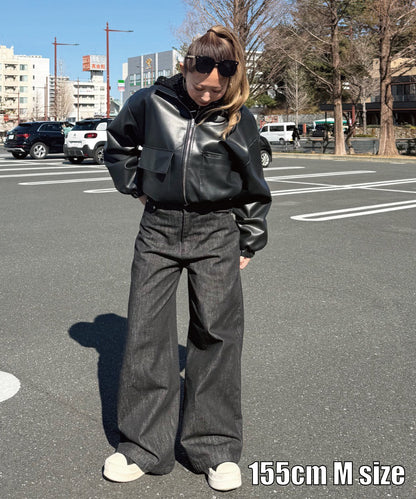 バックアーチロゴデニムパンツ