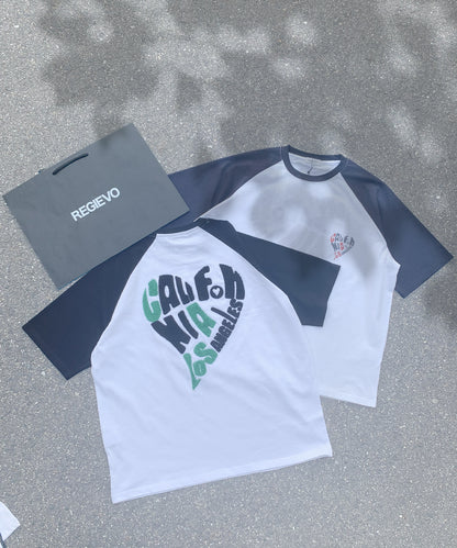【2着で7,980円】Last Summer Special Vol.3ラグラン配色Tシャツ