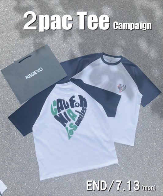 【2着で7,980円】Last Summer Special Vol.3ラグラン配色Tシャツ