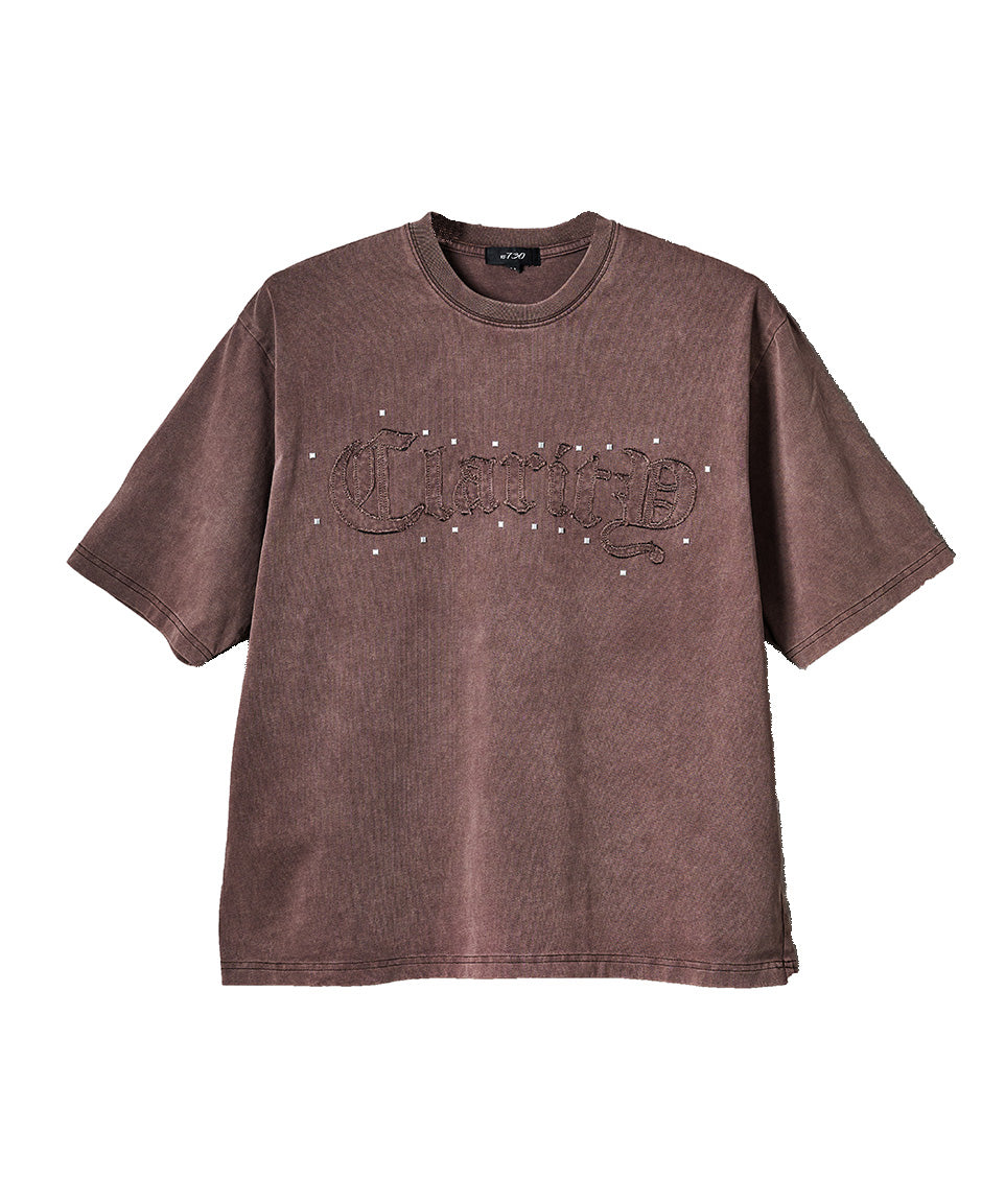 アップリケ半袖Tシャツ