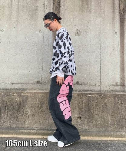 バックアーチロゴデニムパンツ