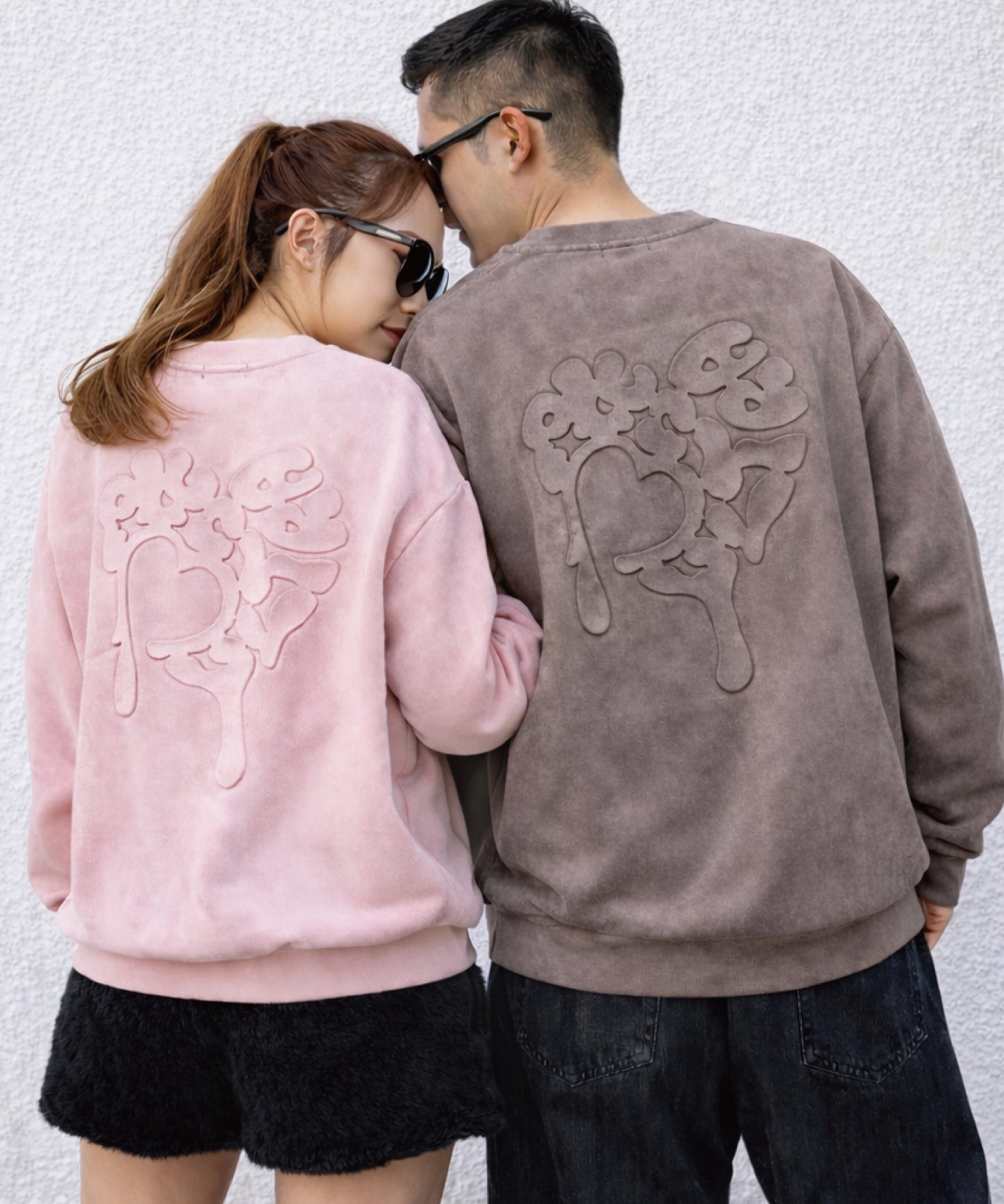 スエード　ハートエンボストレーナー