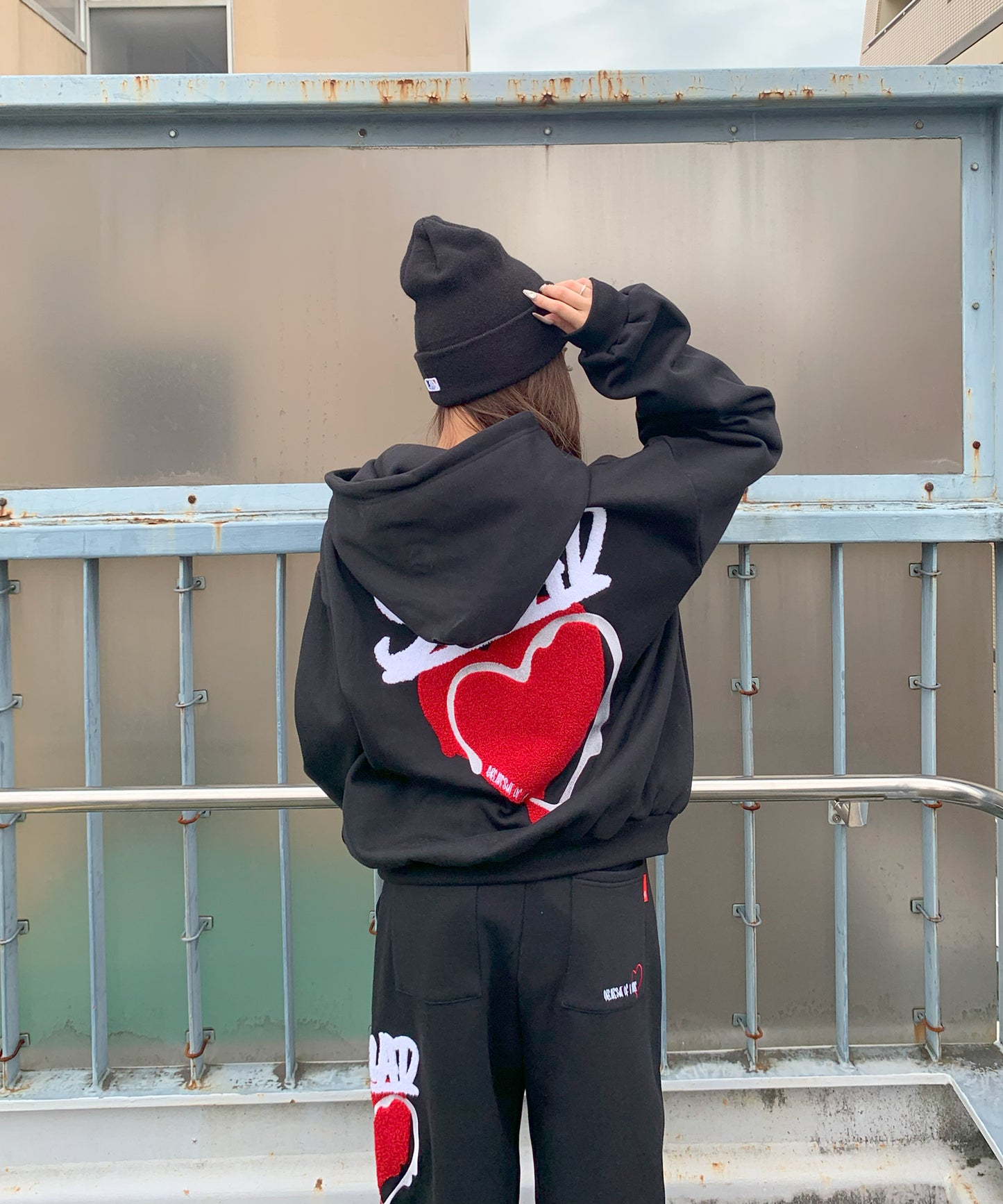 ハートサガラ刺繍セットアップ