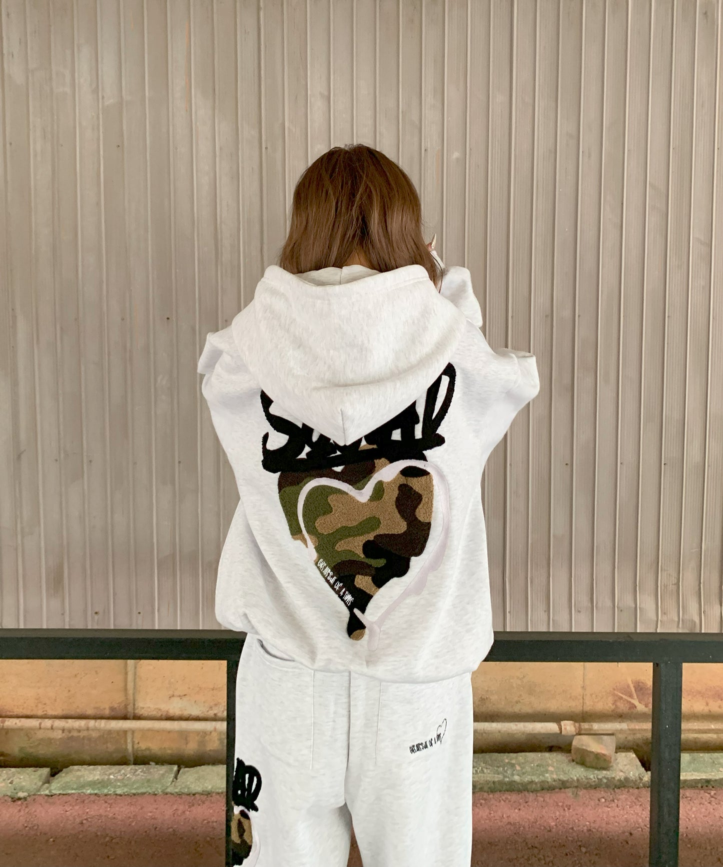 ハートサガラ刺繍セットアップ