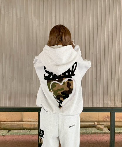 ハートサガラ刺繍セットアップ