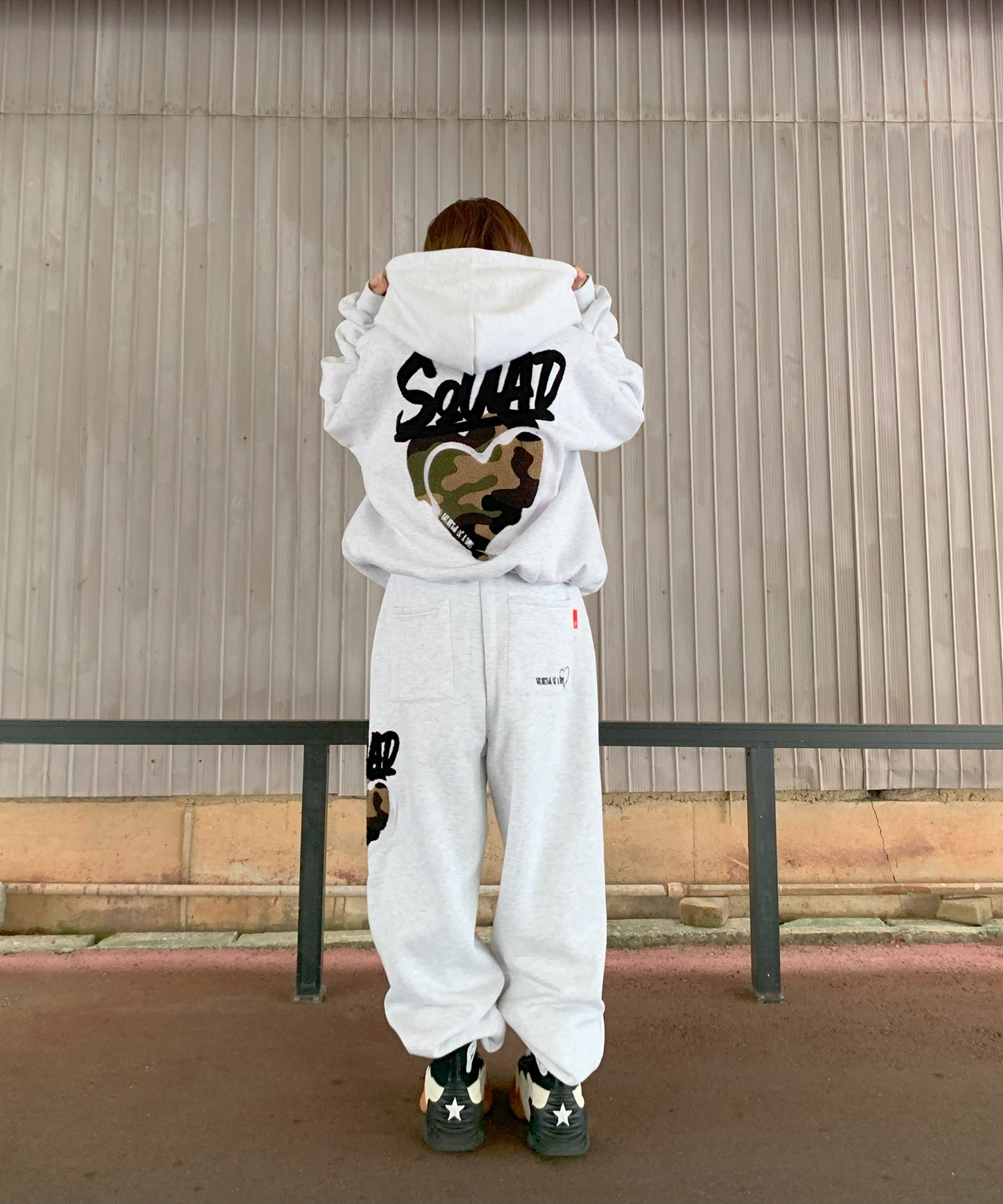 ハートサガラ刺繍セットアップ