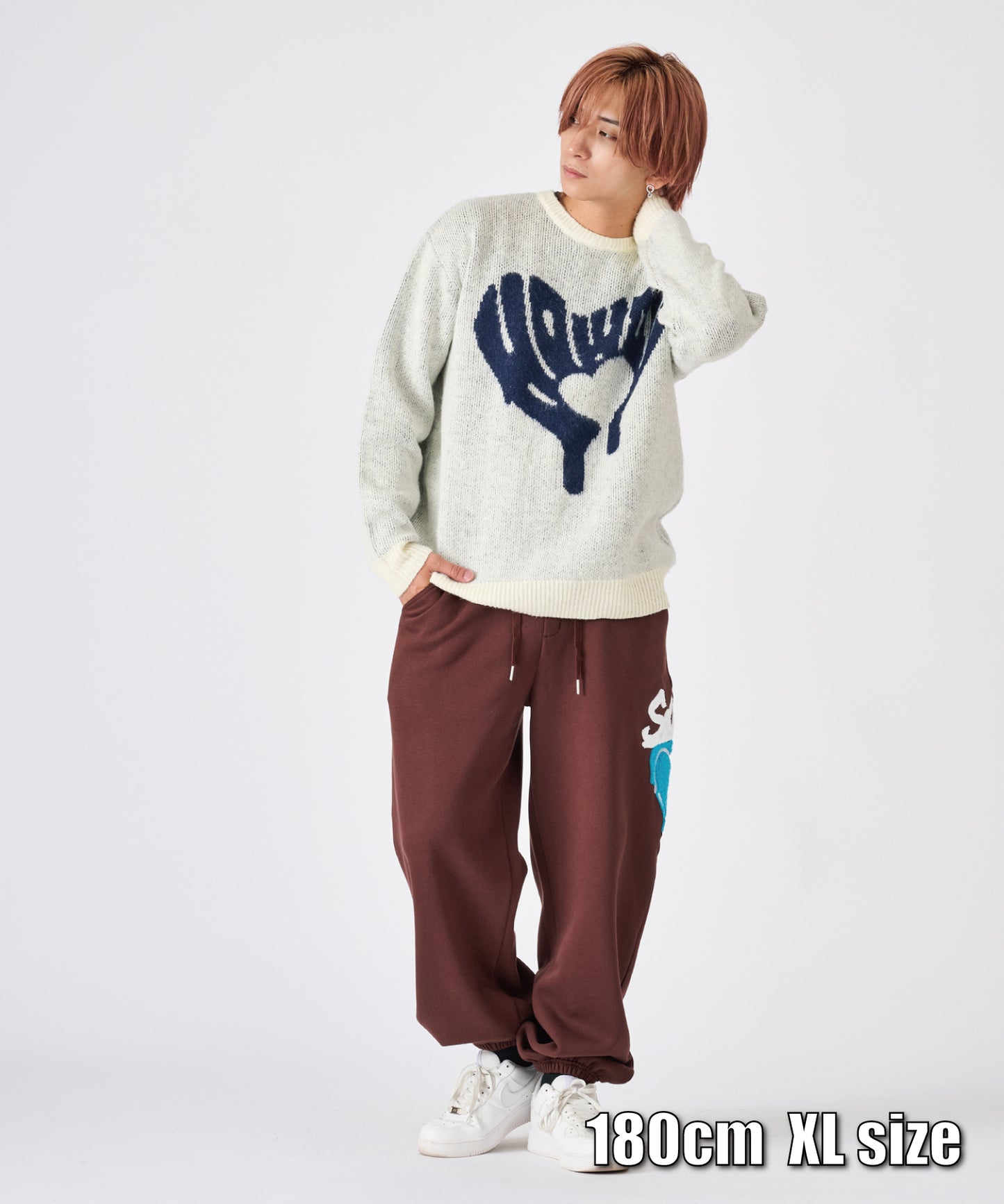 ハートサガラ刺繍パンツ