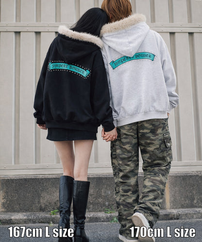 フードファークラウンZIPパーカー