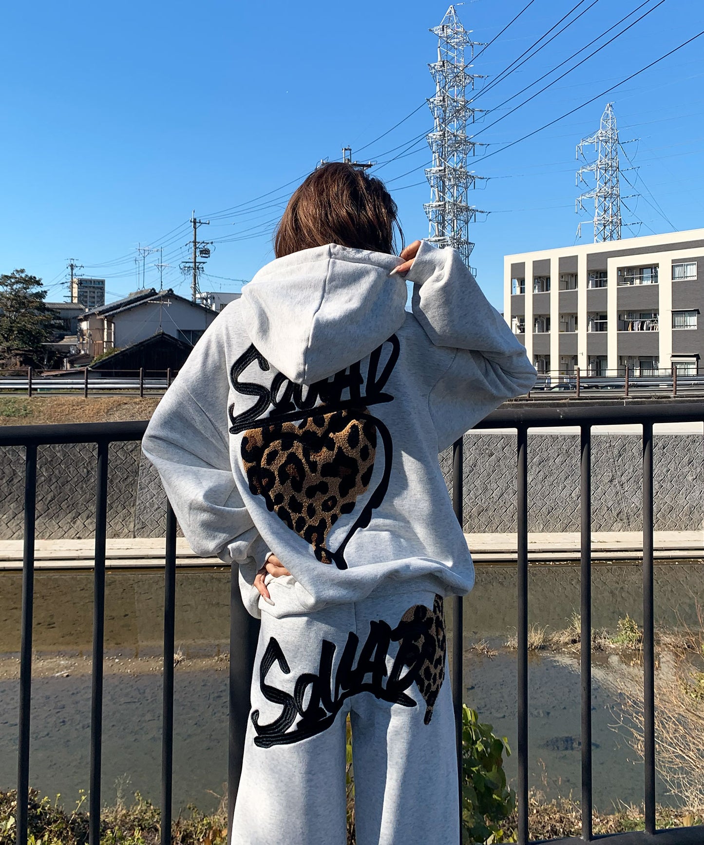 ハートサガラ刺繍セットアップ