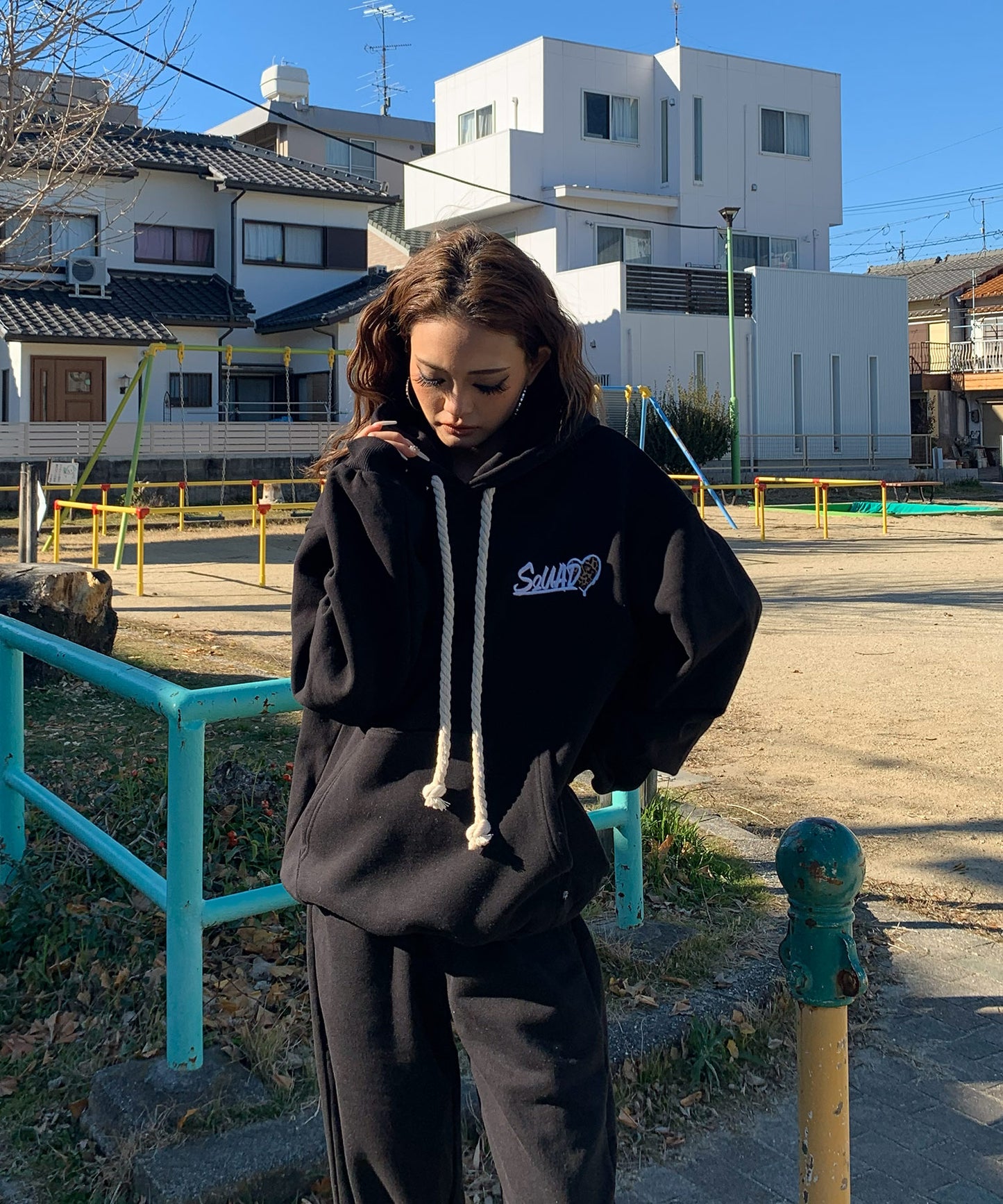 ハートサガラ刺繍セットアップ