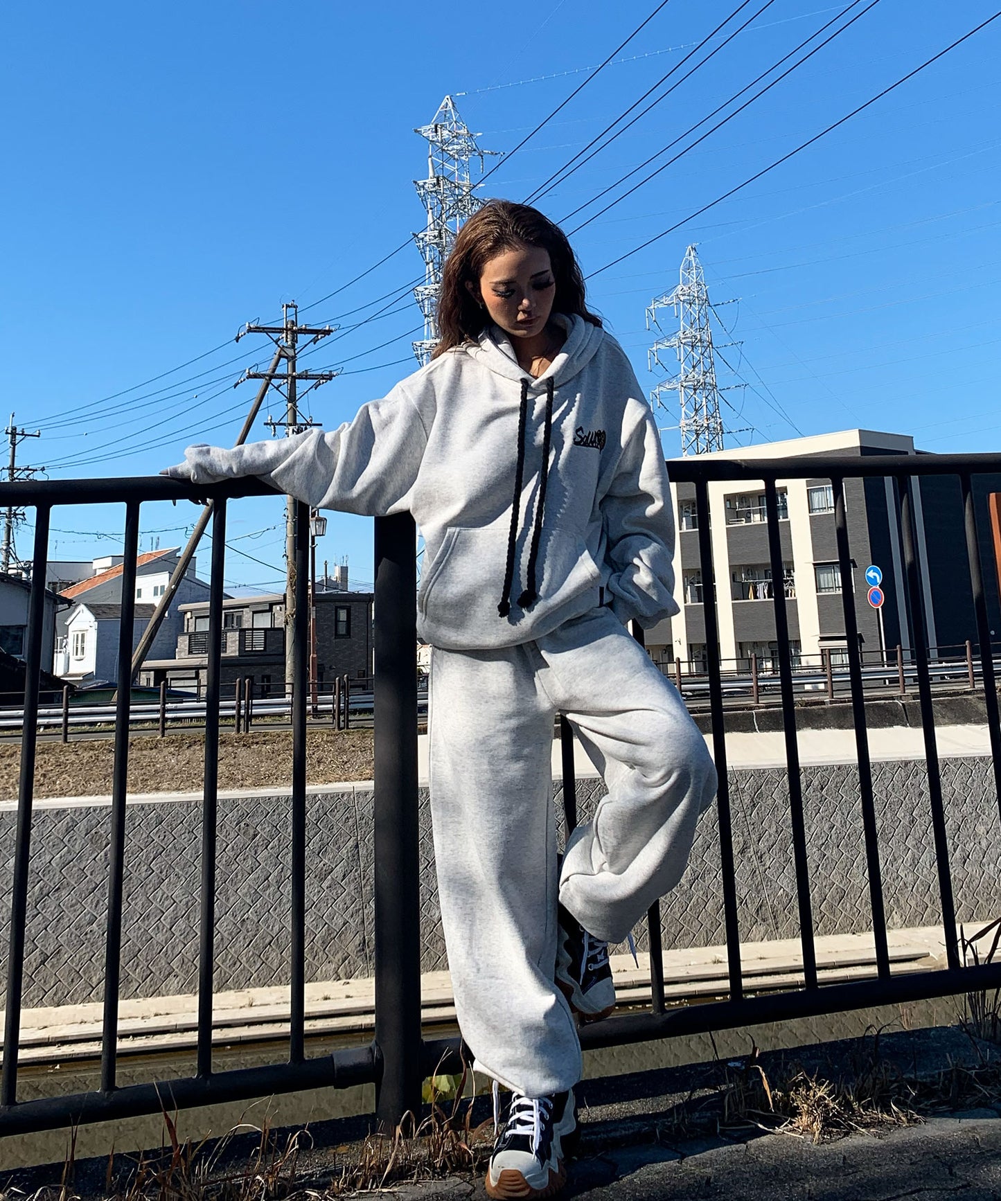 ハートサガラ刺繍セットアップ