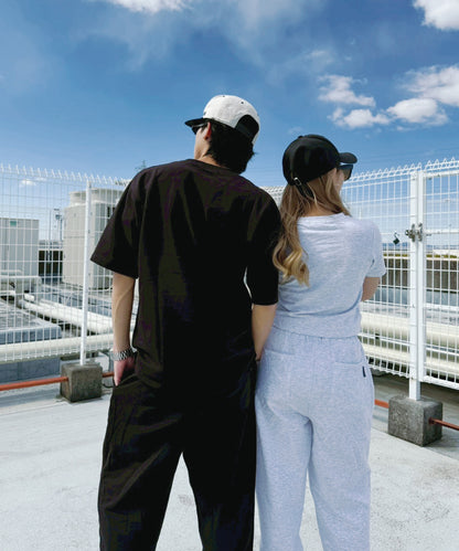 ハートワンポイントロゴ刺繍セットアップ