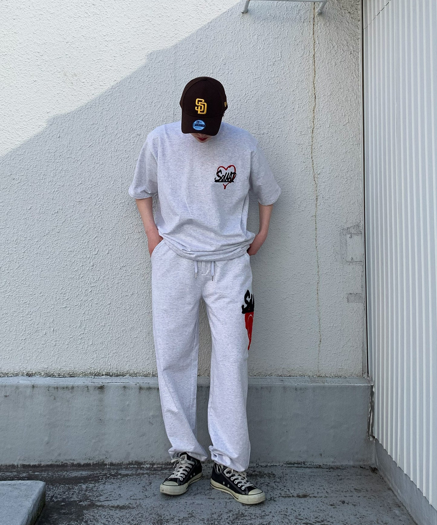 ハートサガラ刺繍セットアップ