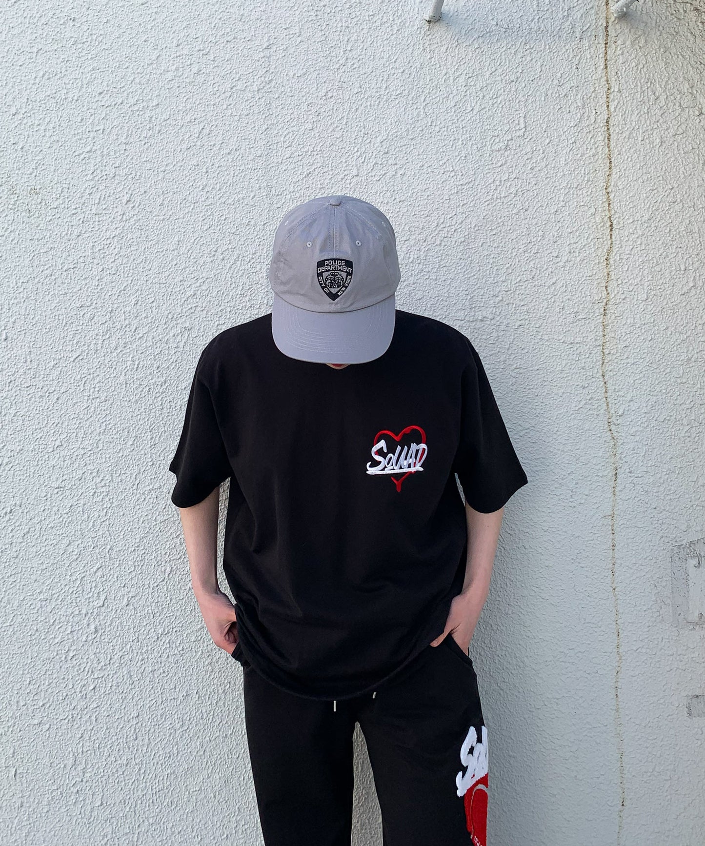 ハートサガラ刺繍半袖Tee