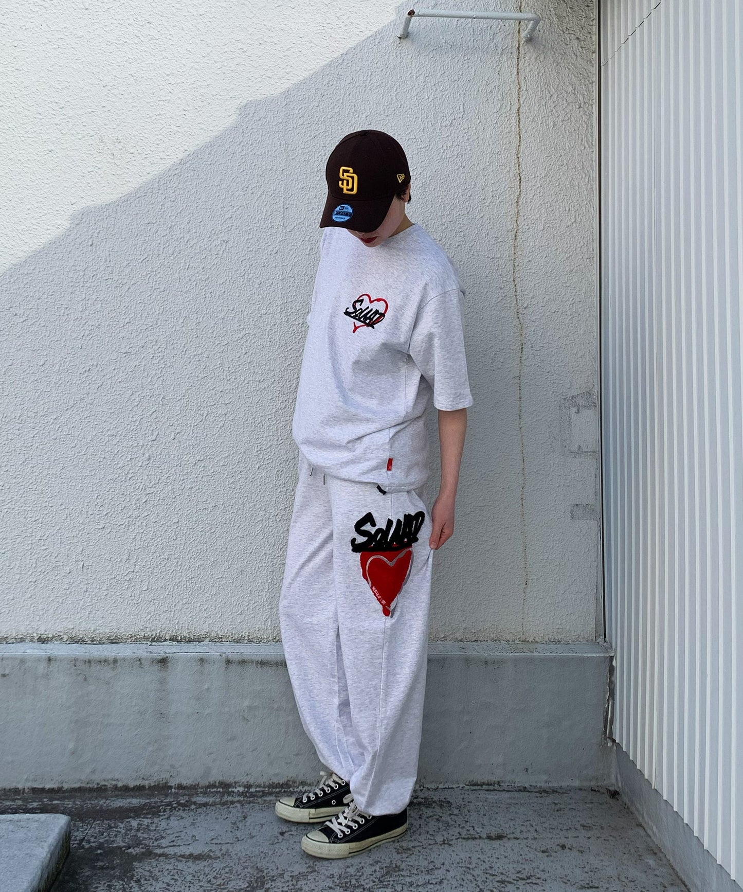 ハートサガラ刺繍セットアップ