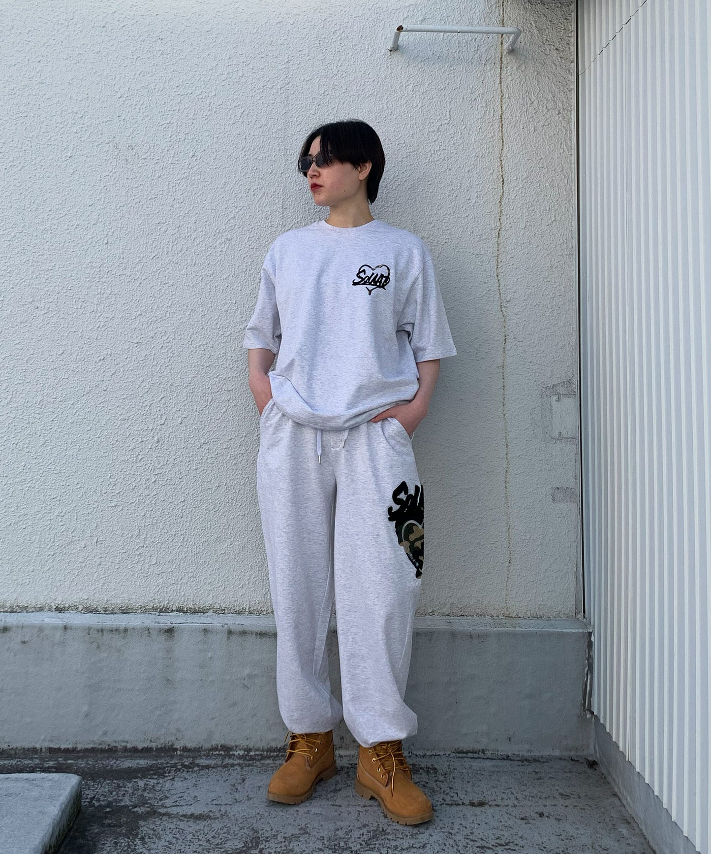 ハートサガラ刺繍セットアップ