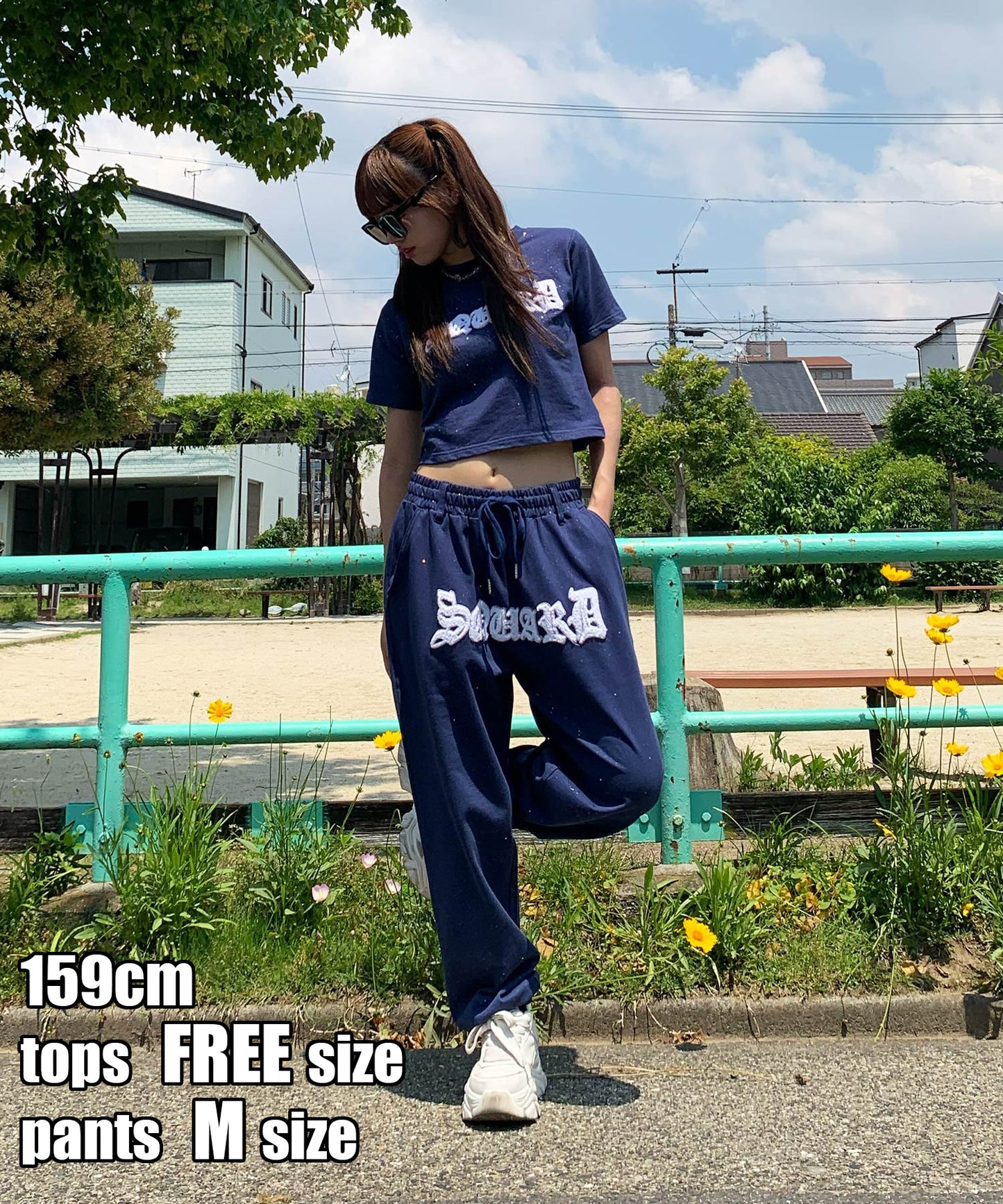 グリッターラメサガラ刺繍セットアップ