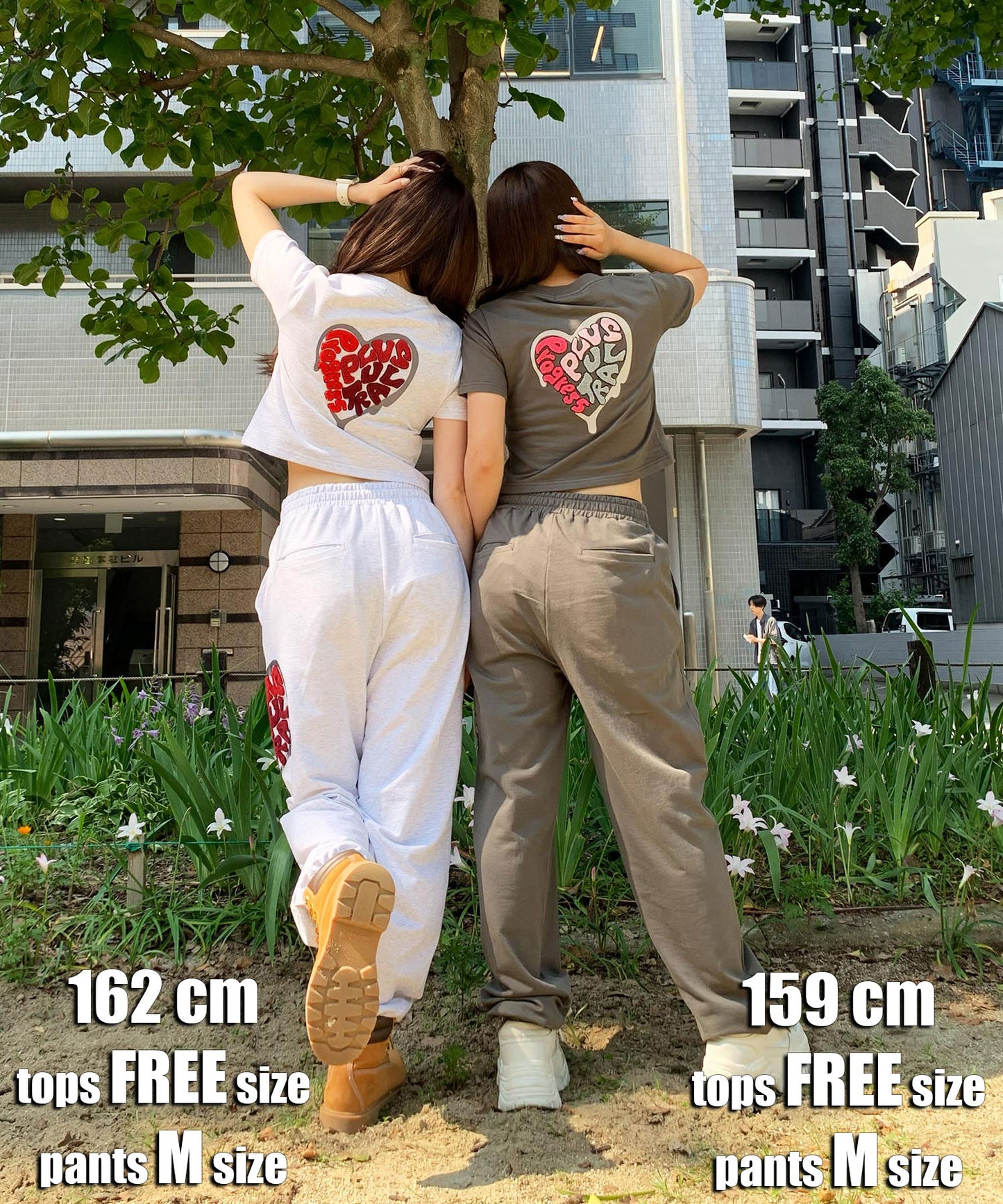 ハートサガラ刺繍セットアップ