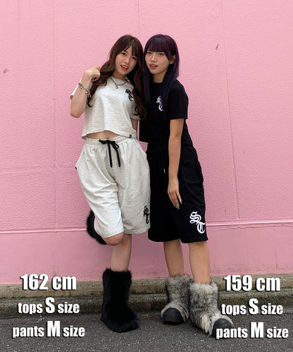 デニムアップリケセットアップ