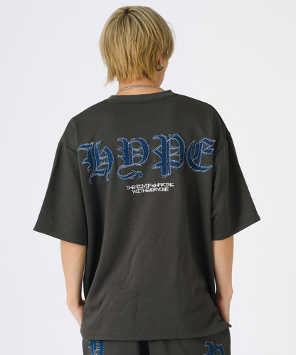 デニムアップリケTシャツ