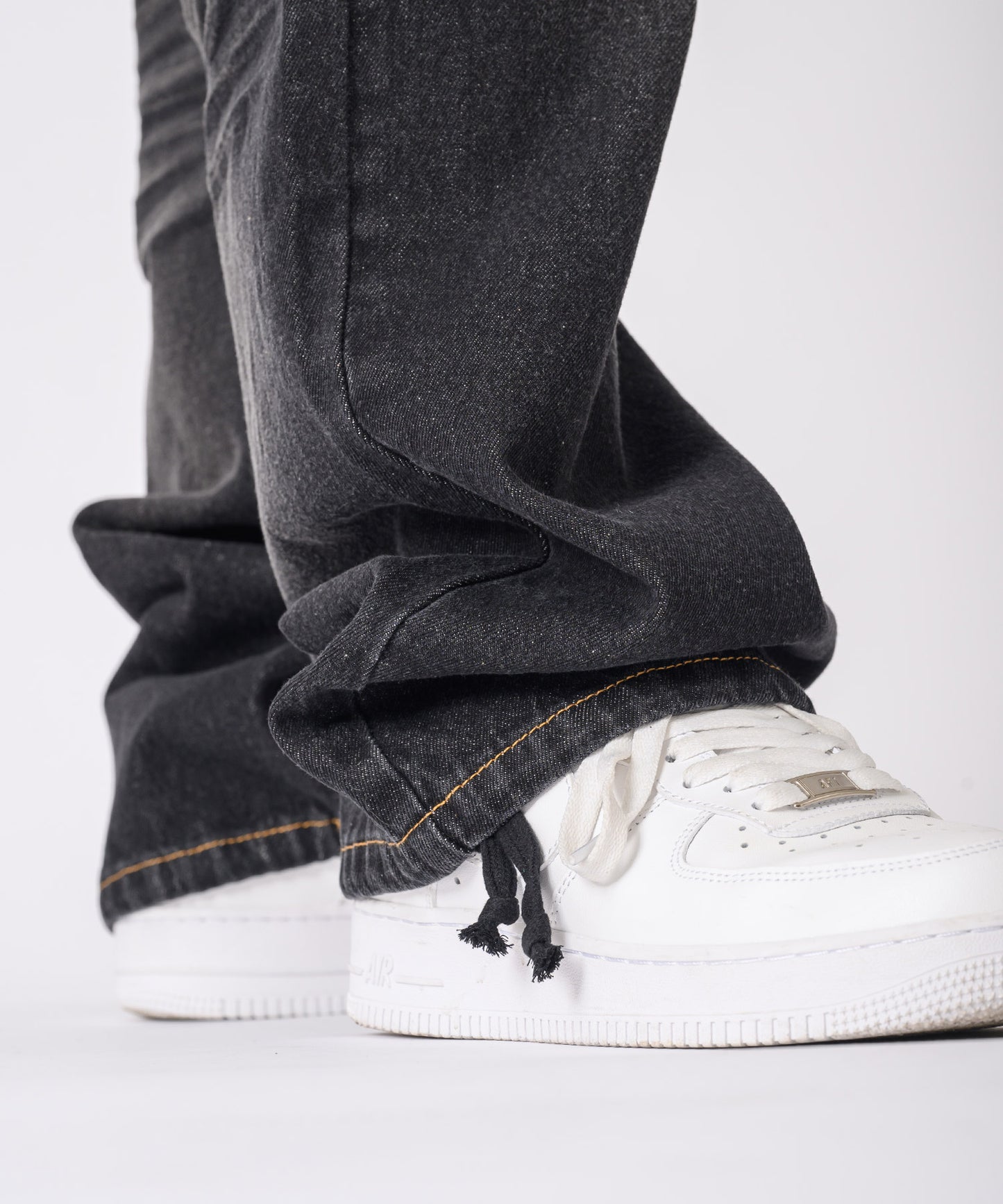 フリンジ切り替えワイドパンツ