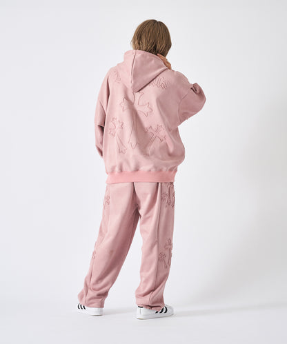 カットスエード　クロスエンボス セットアップ