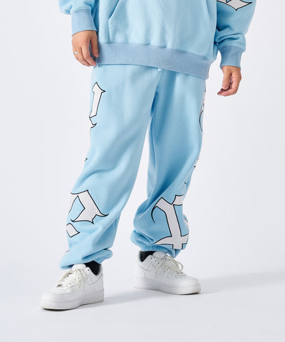 ビッグロゴ刺繍スウェットパンツ
