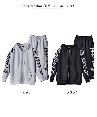 ロゴ総刺繍セットアップ