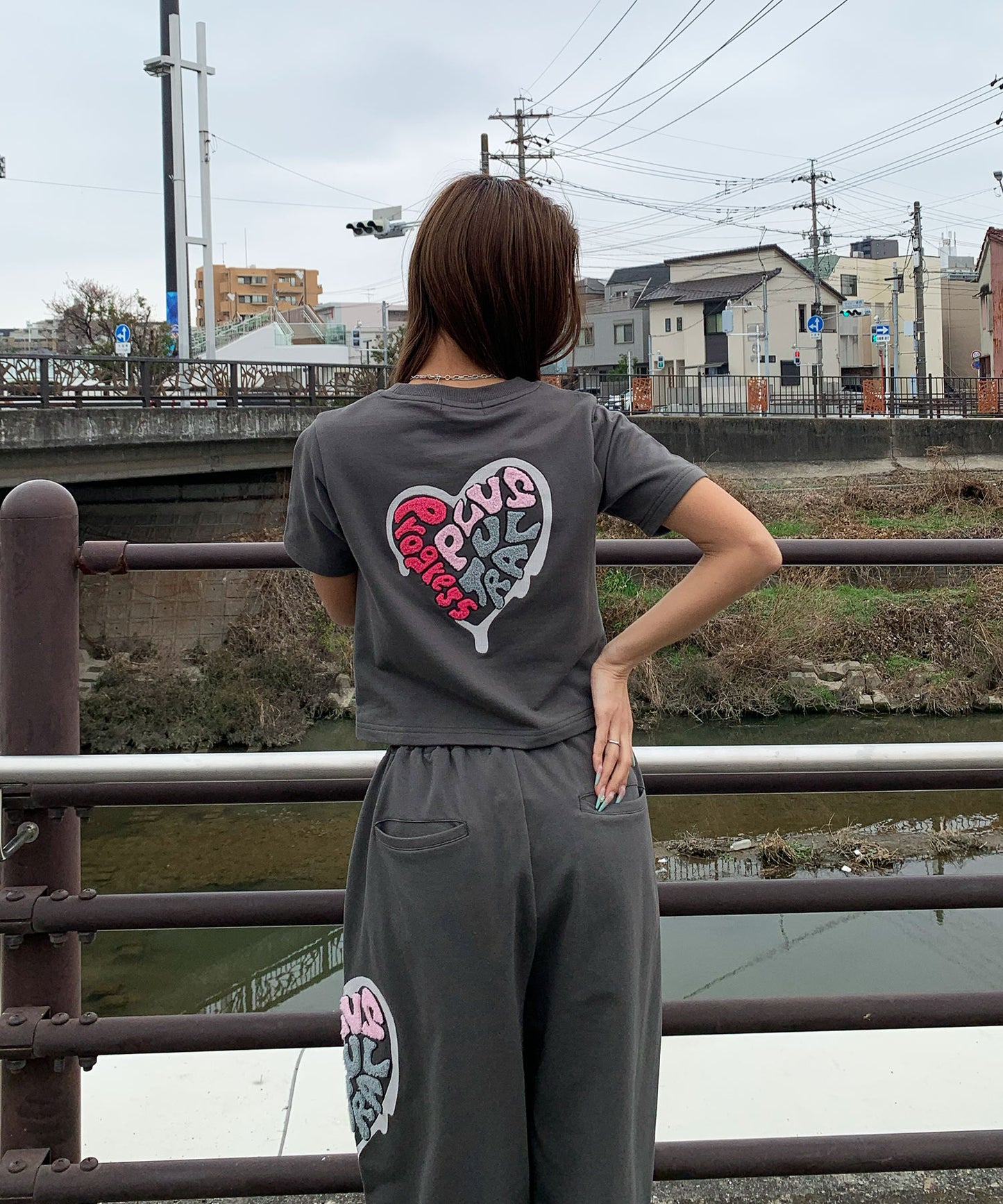 ハートサガラ刺繍セットアップ