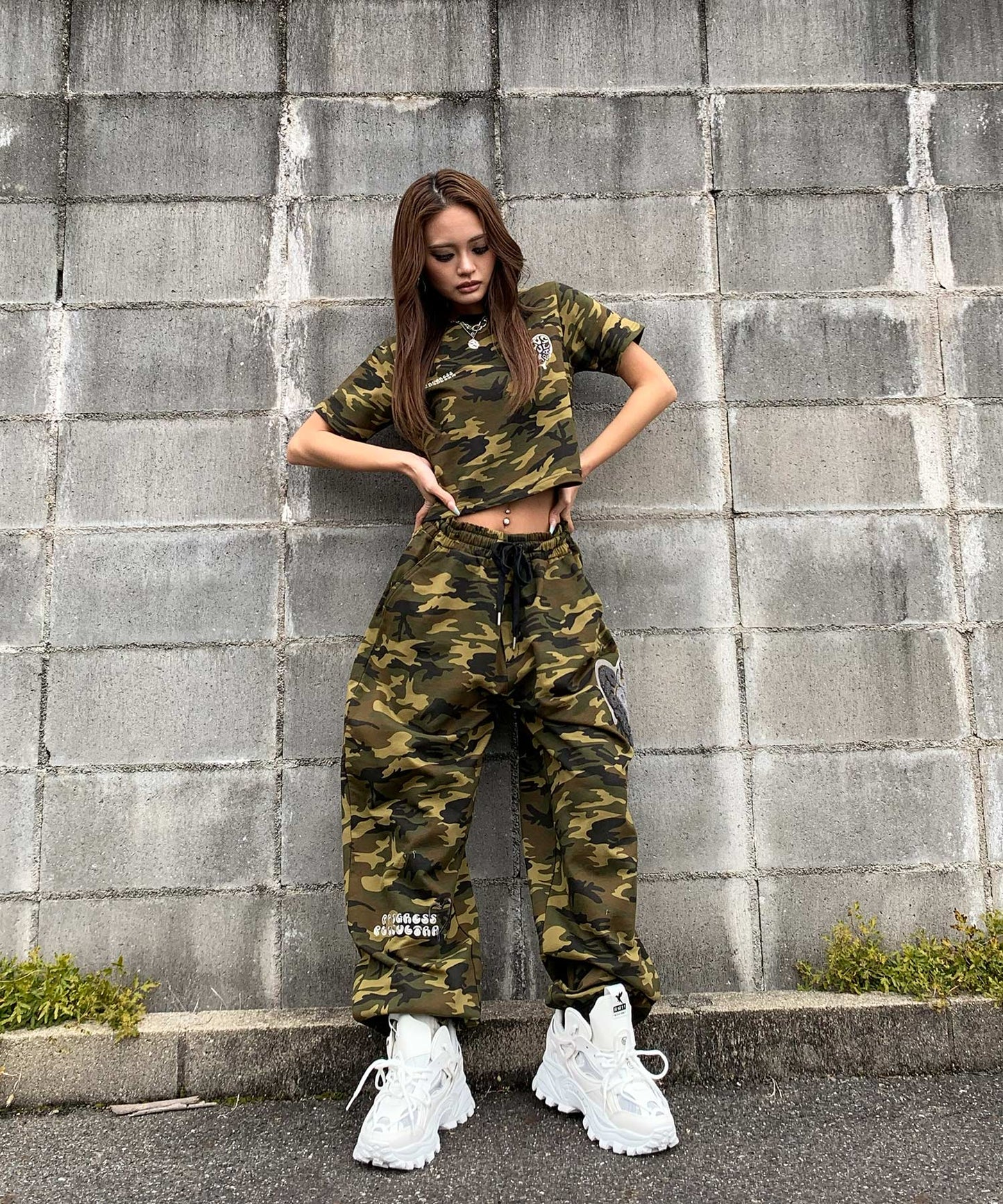 ハートサガラ刺繍セットアップ