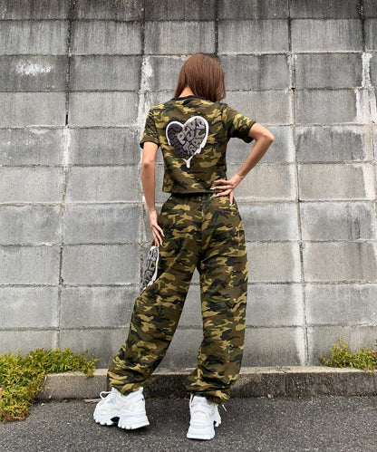 ハートサガラ刺繍セットアップ