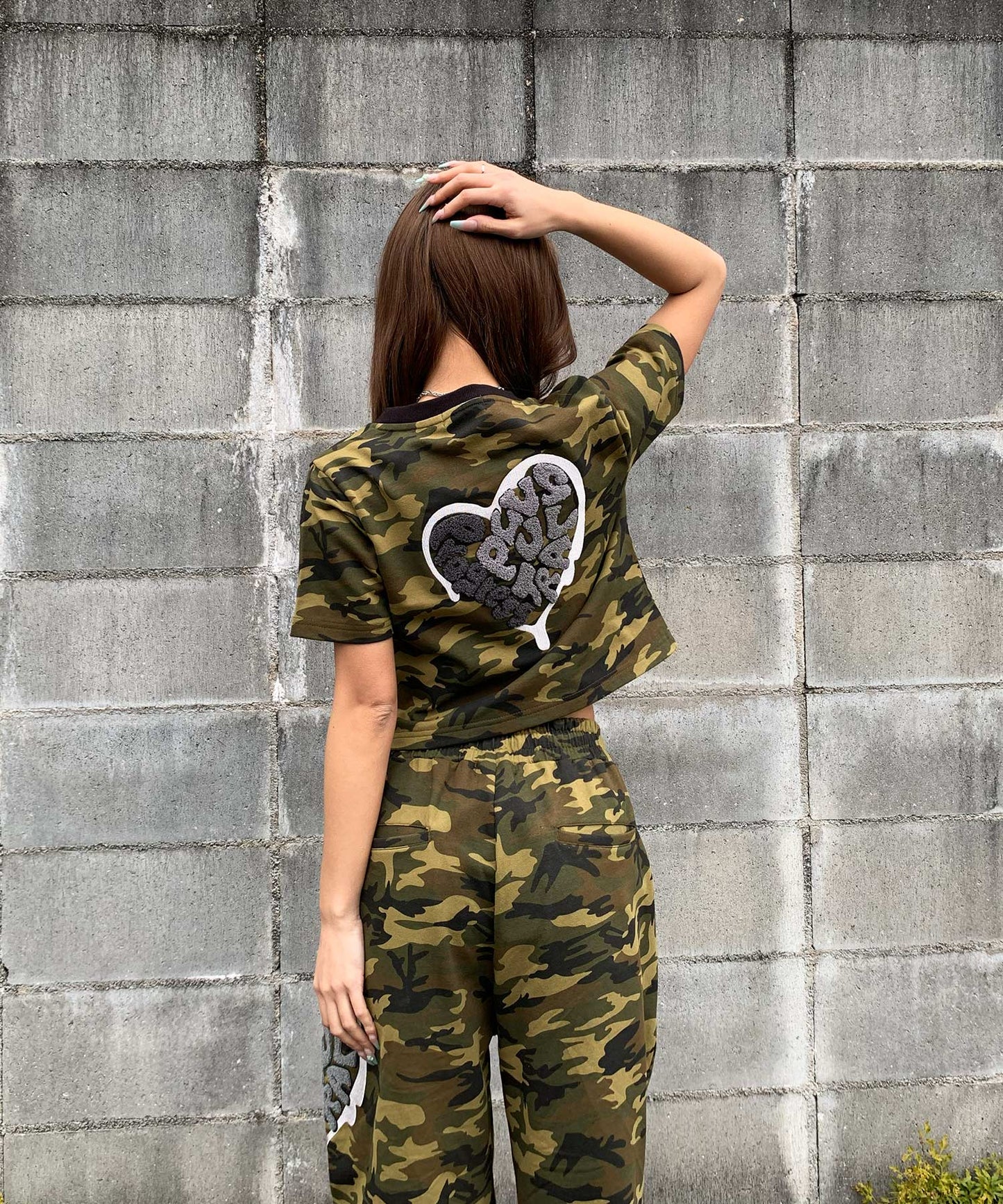 ハートサガラ刺繍セットアップ