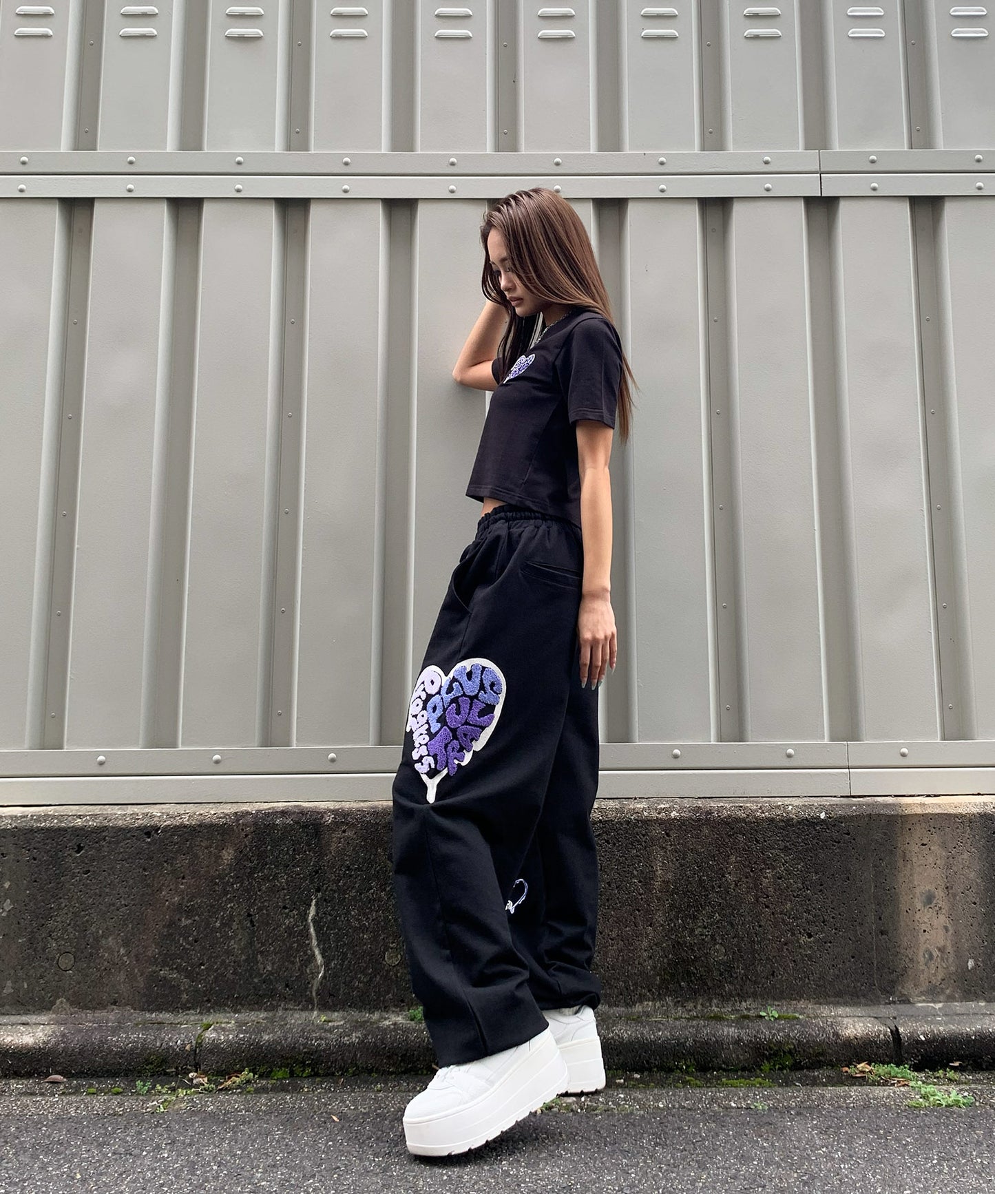 ハートサガラ刺繍セットアップ