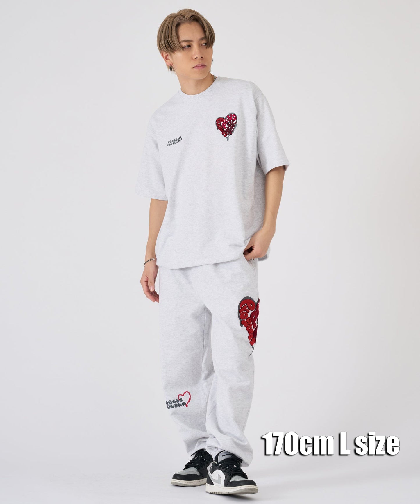 ハートサガラ刺繍セットアップ