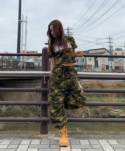 ロゴ刺繍セットアップ