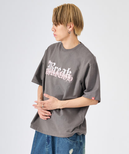 ロゴ刺繍半袖Tee