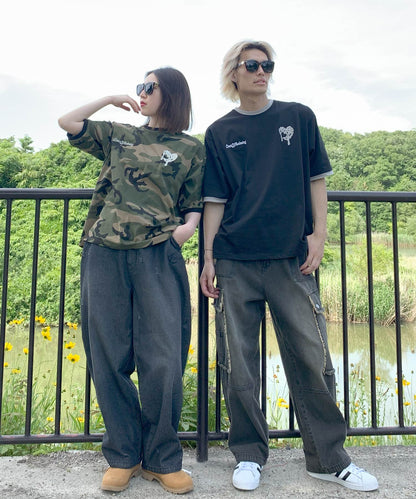 【2着で7,980円】Last Summer Special Vol.1 ハートサガラ刺繍半袖Tee