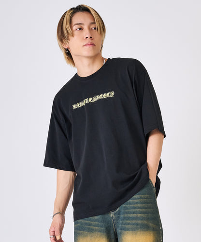 発泡プリントクロス半袖Tee